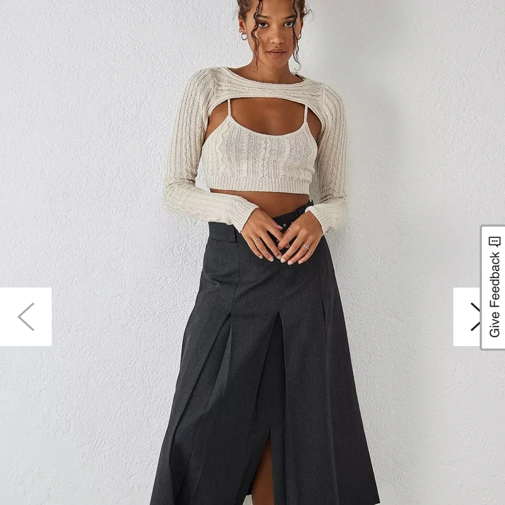 UO Saffron Knitted Shrug & Cami Set